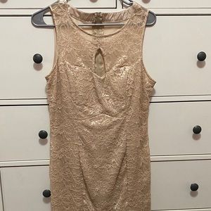 Gold Short Homecoming Dress